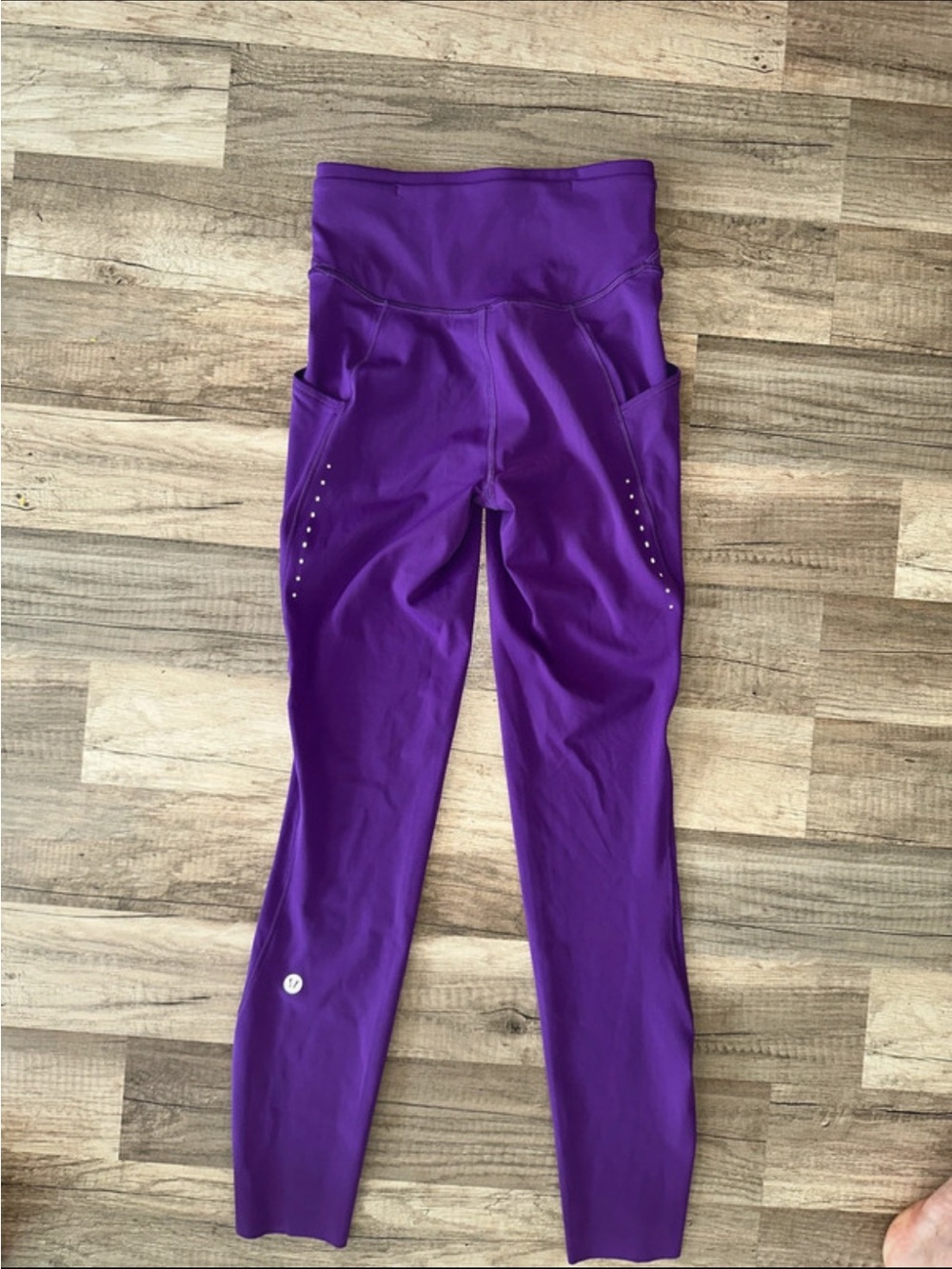 lululemon athletica Purple High-Waist Leggings with Side Pockets